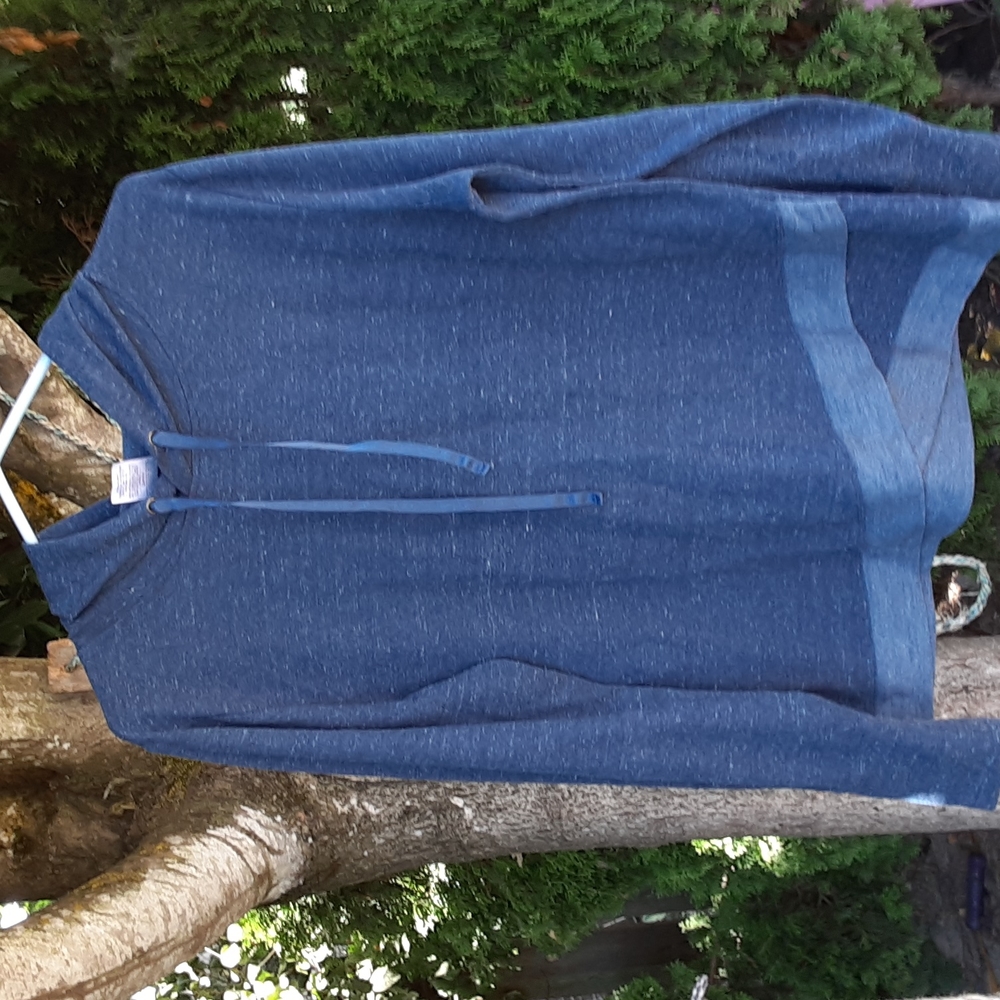Large Athletic Works blue sweater.